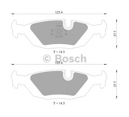 BOSCH 0 986 AB9 217 Brake Pad Set, disc brake